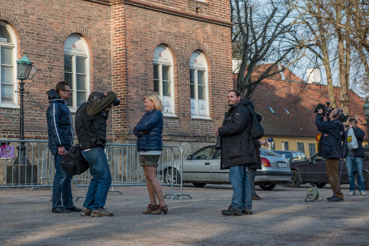 Protester mot Jimmie Åkesson i Lund, 2013-04-22