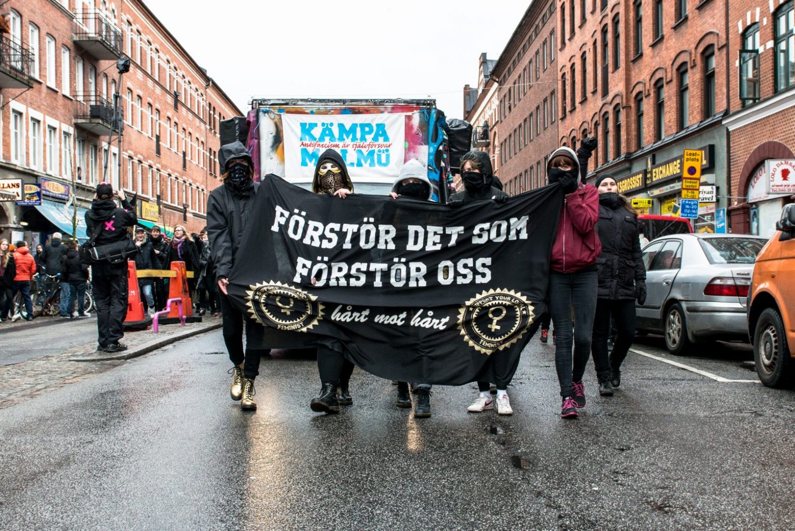 Demonstration mot nazistiskt våld, Malmö 2014-03-16