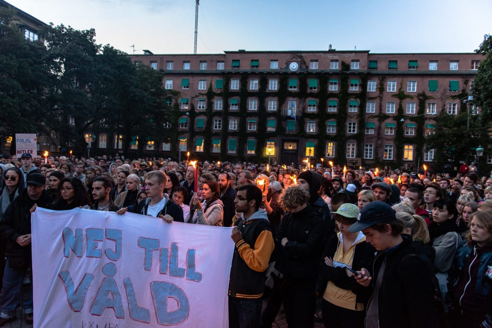 Demonstration mot polisvåld, Malmö 2014-08-26