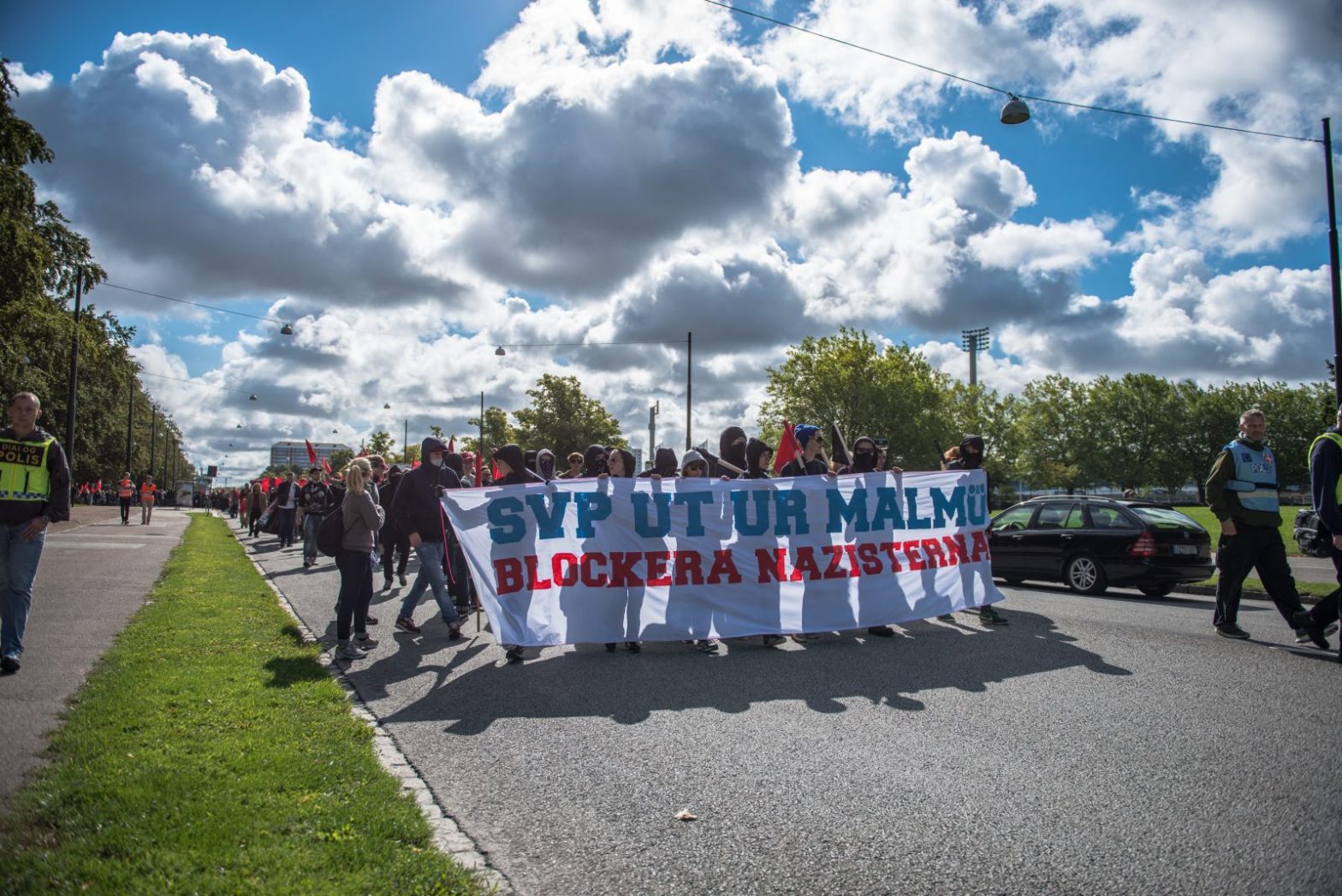 Demonstration mot SvP, Malmö 2014-08-23
