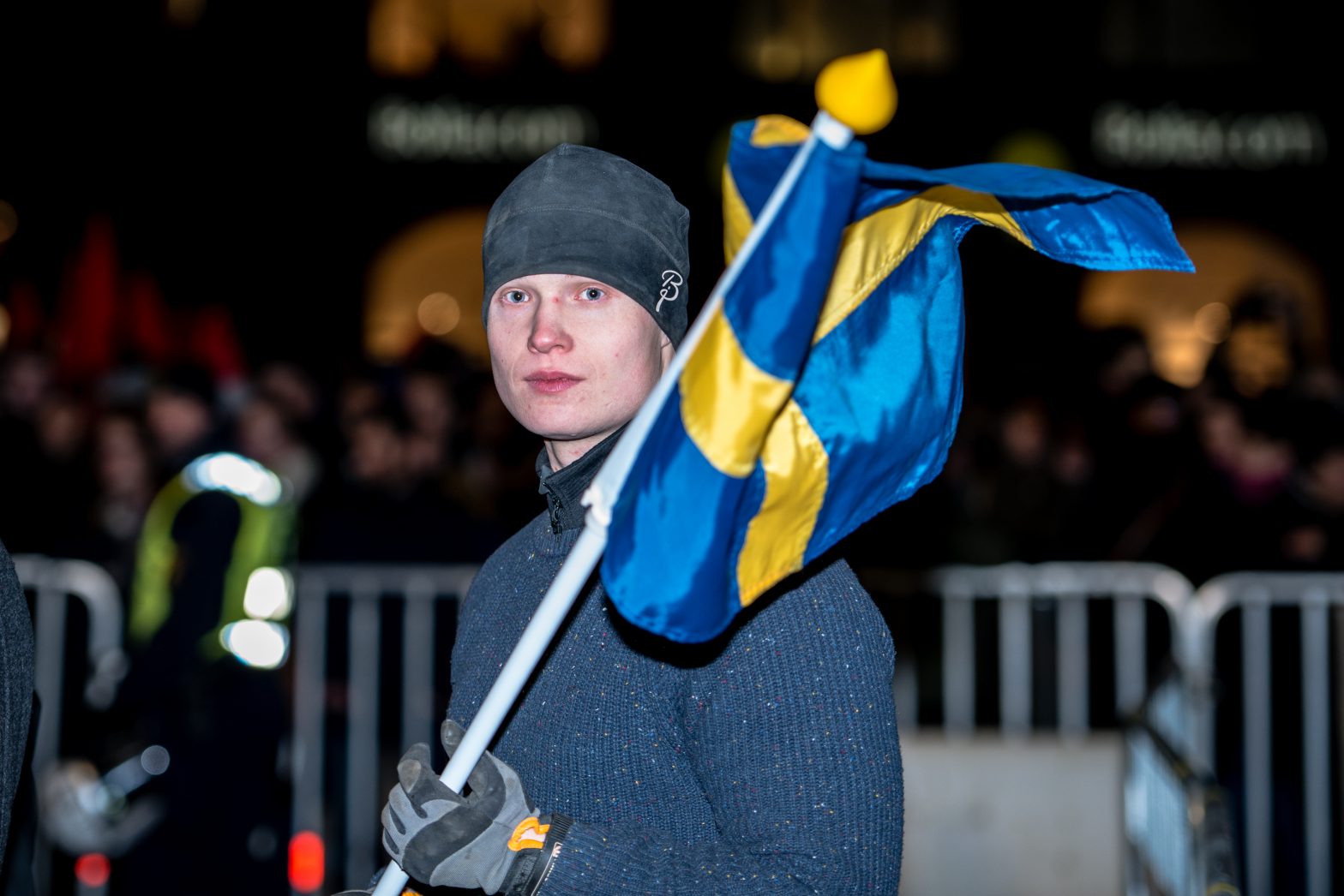 Pegida demonstrerar i Malmö, 2015-02-09