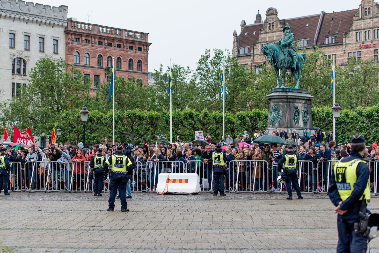 Pegida demonstrerar i Malmö, 2015-06-27